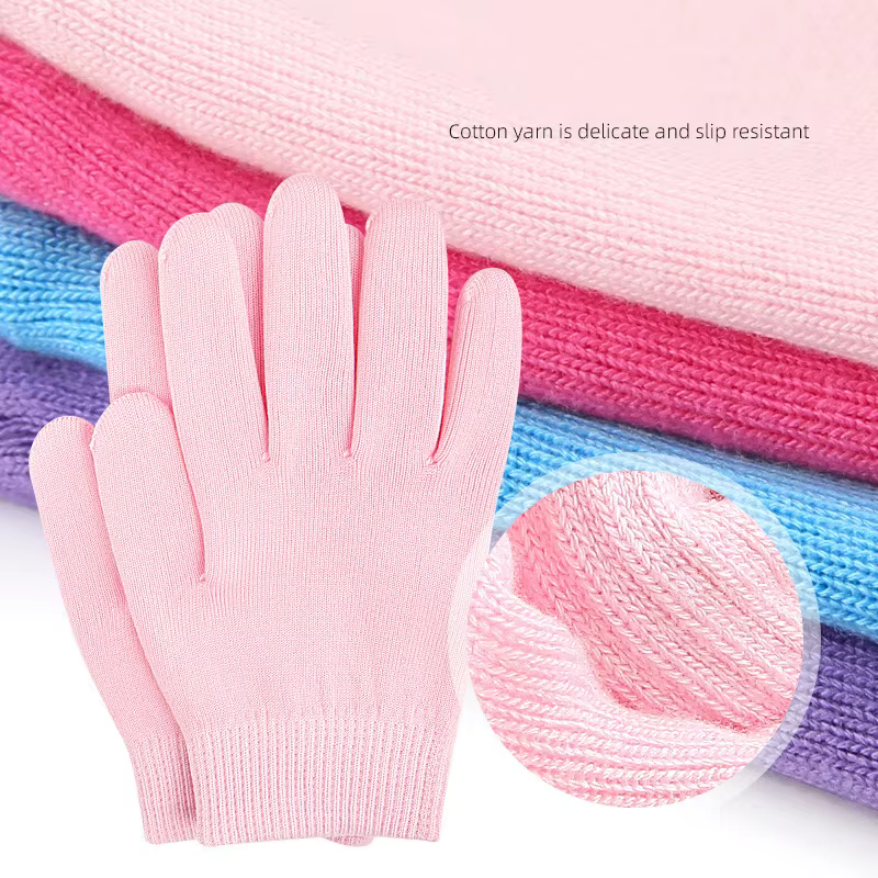 1 paire de chaussettes hydratantes multicolores à l'huile essentielle