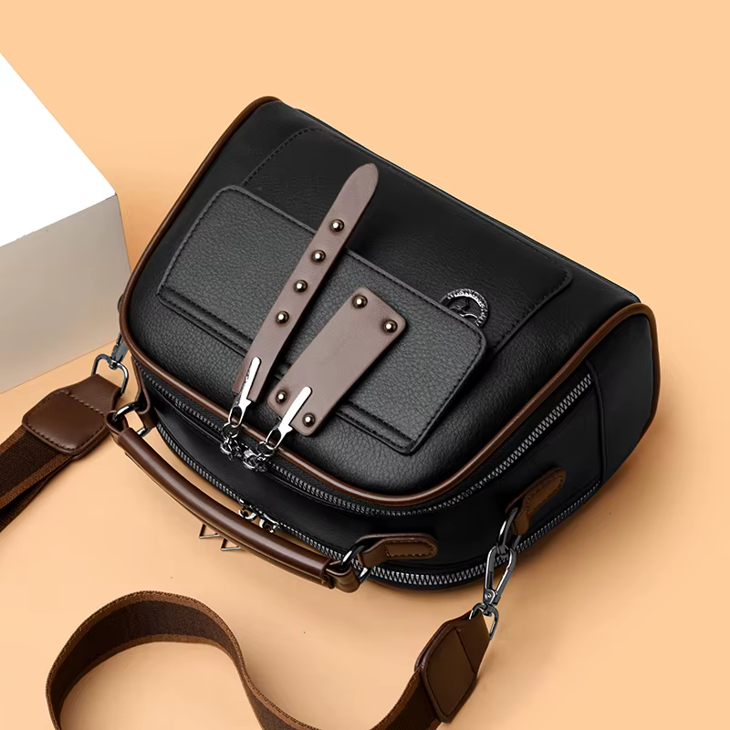 Sacs à main de luxe en cuir souple pour femmes, sacs de styliste à 3 couches, Sac à bandoulière pour dames, grande capacité, fourre-tout de Shopping