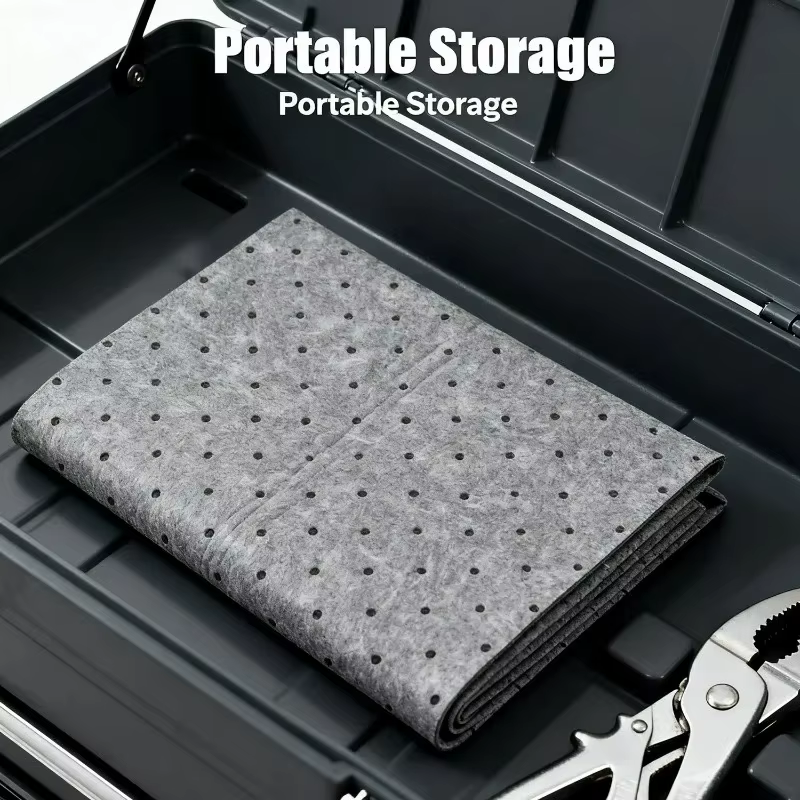 Tapis d'égouttement pour changement d'huile, tampons absorbant l'huile polyvalents pour fluides à base d'huile et à base d'eau, tapis absorbant pour poêle de Transmission de liquide