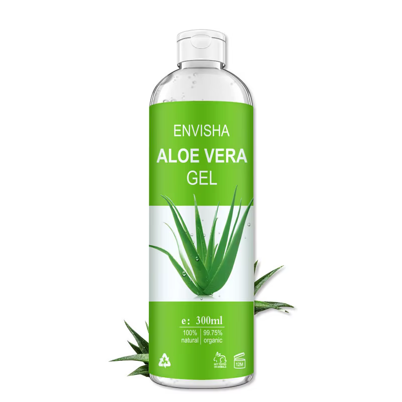 ENVISHA Gel d'aloe Vera apaisant hydratant acide hyaluronique traitement réparateur de coups de soleil soins de la peau crème pour le visage corps antiprurigineuse