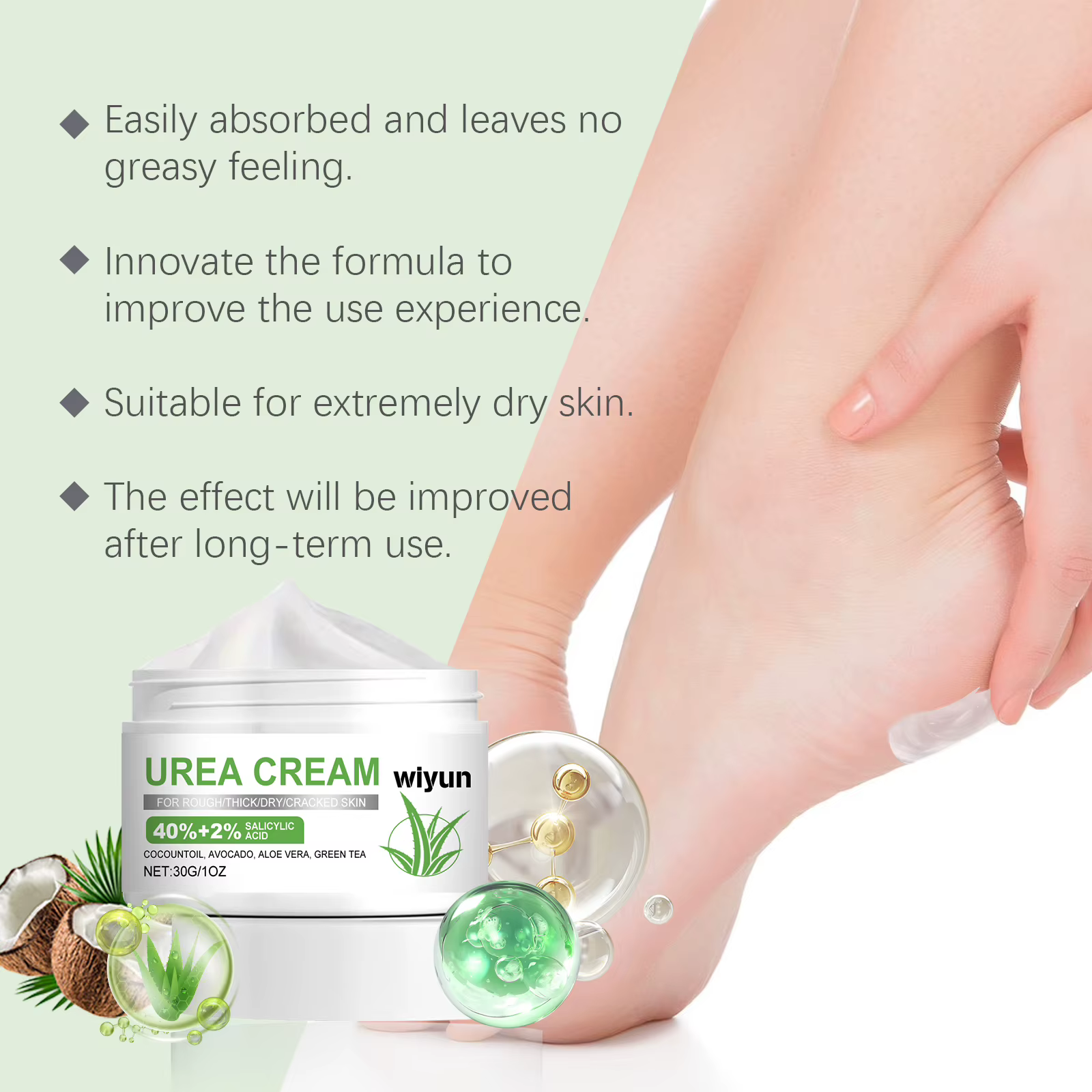 Crème de soin des pieds à l'urée