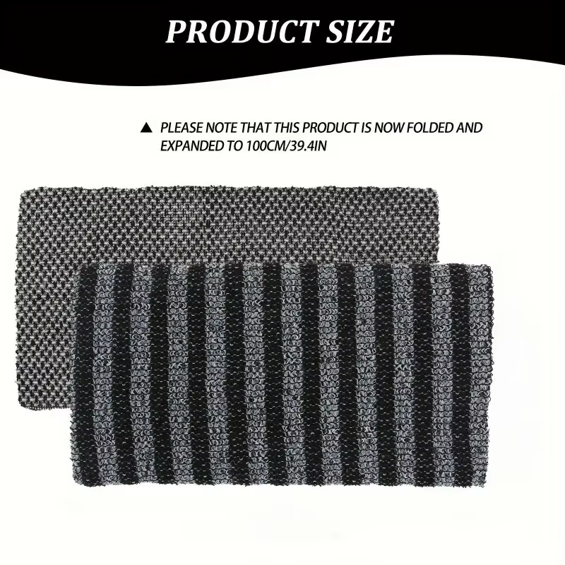 Serviette de bain exfoliante avec poignée ergonomique