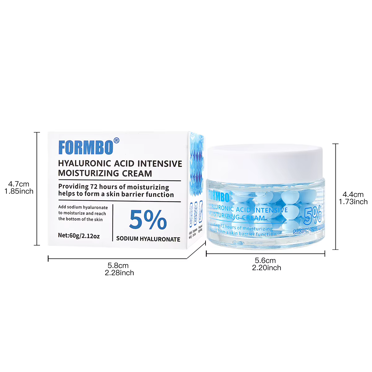 Crème hydratante pour le visage à base de protéines de collagène