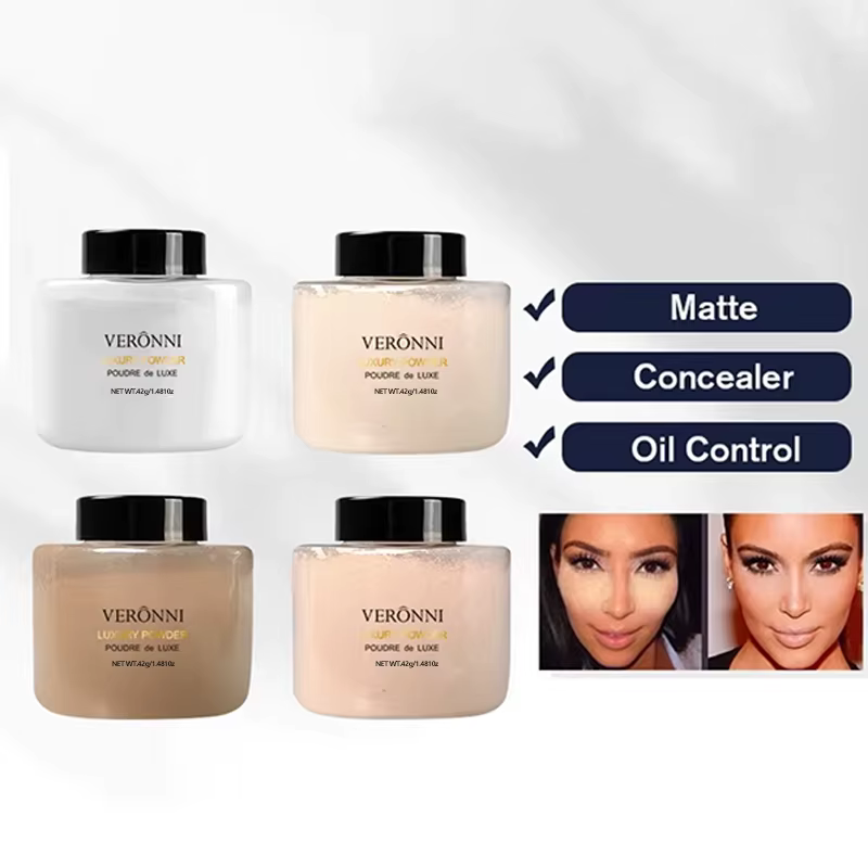Poudre de maquillage naturelle pour le visage