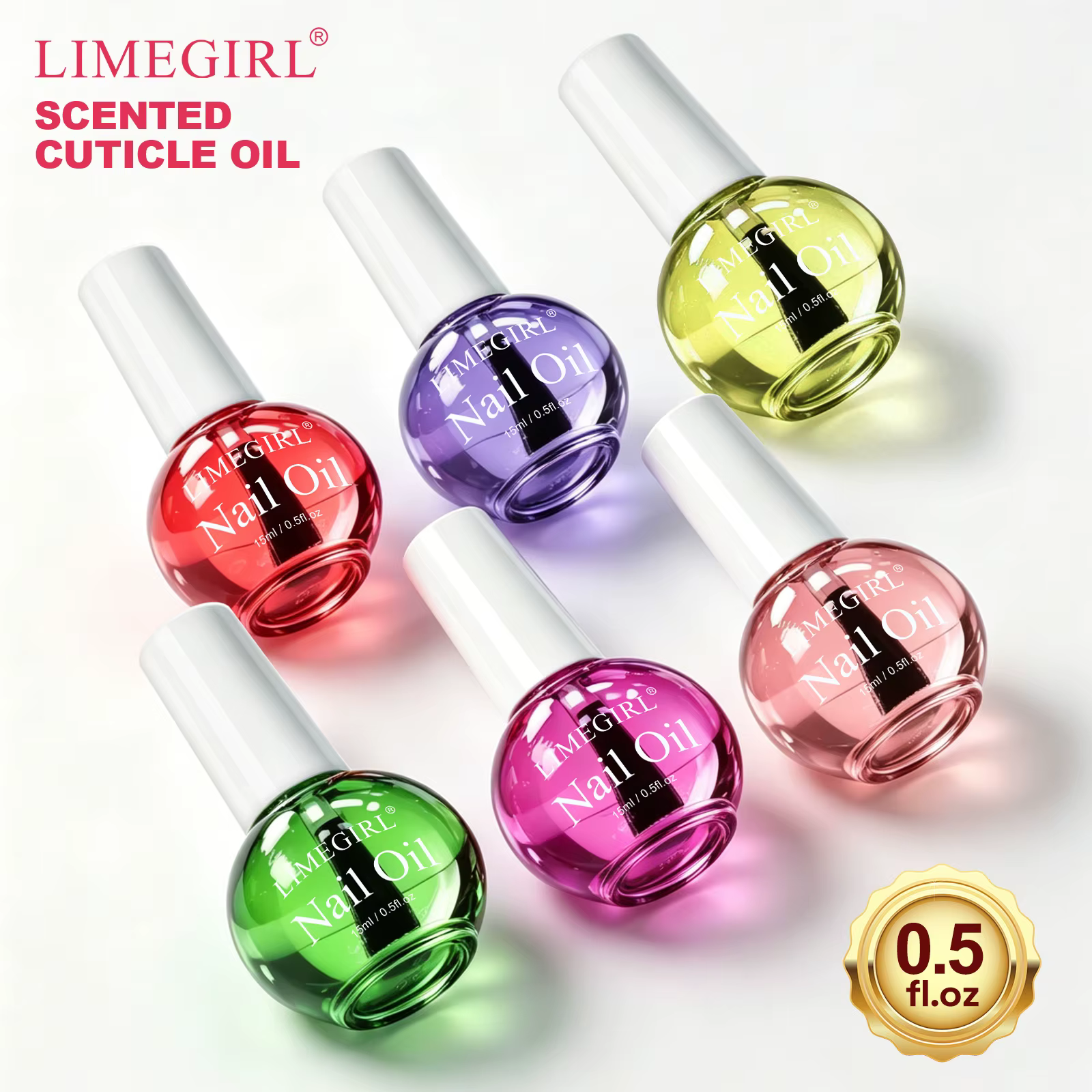 LIMEGIRL 6 Huiles pour cuticules parfumées