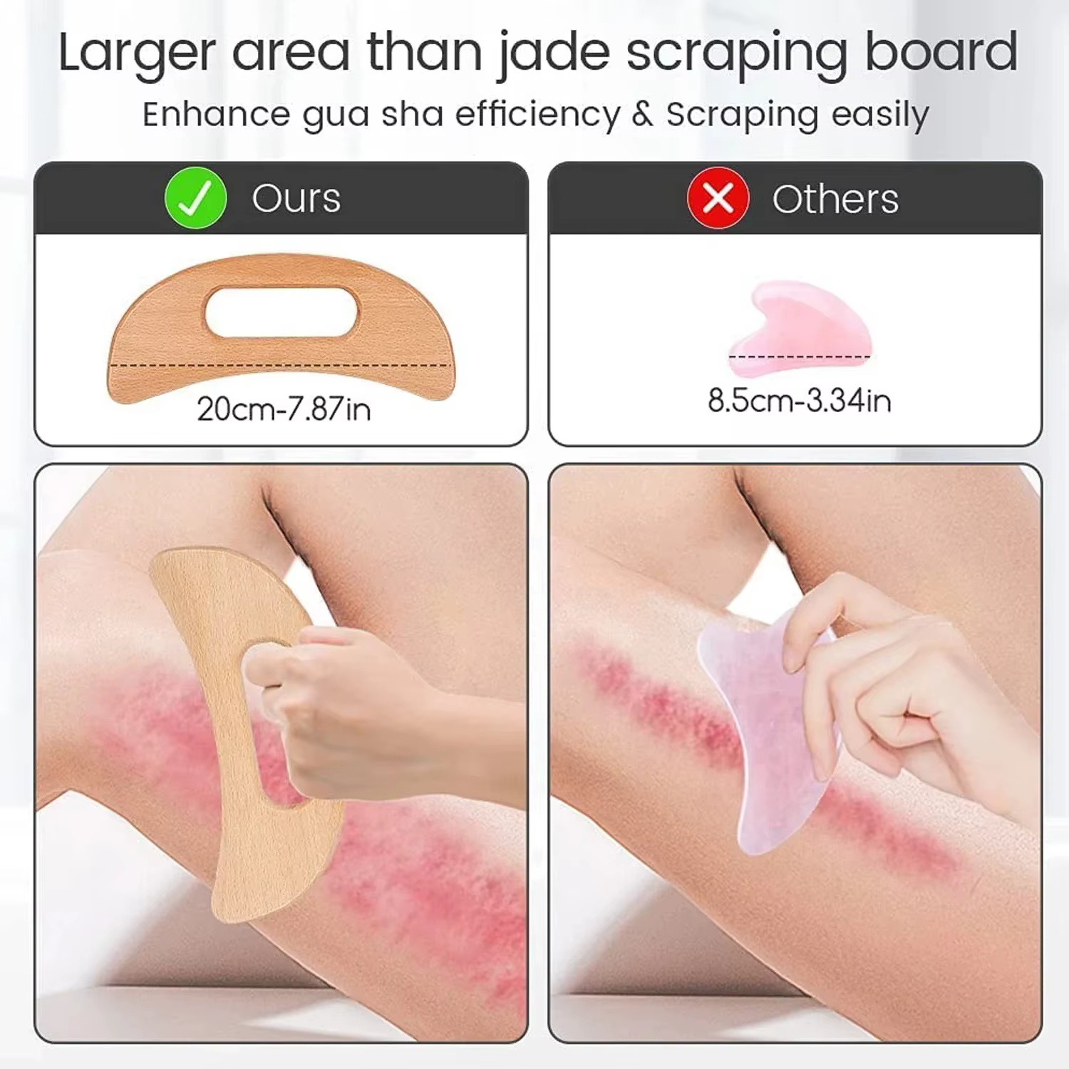 Masseur de Cellulite en bois naturel