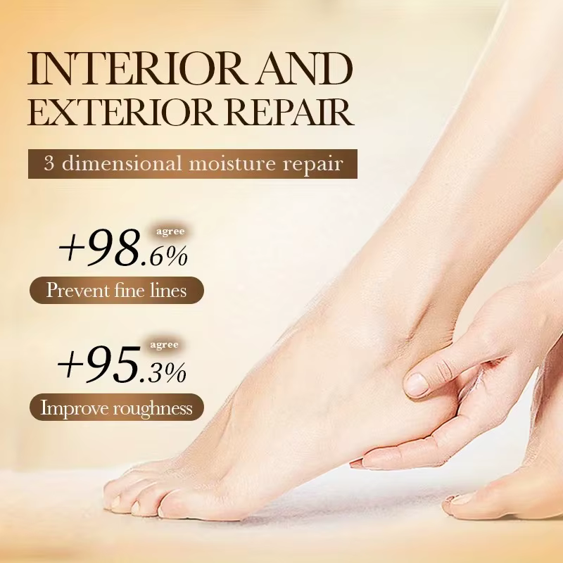 Crème pour les mains et les pieds capable de nourrir en profondeur la peau sèche