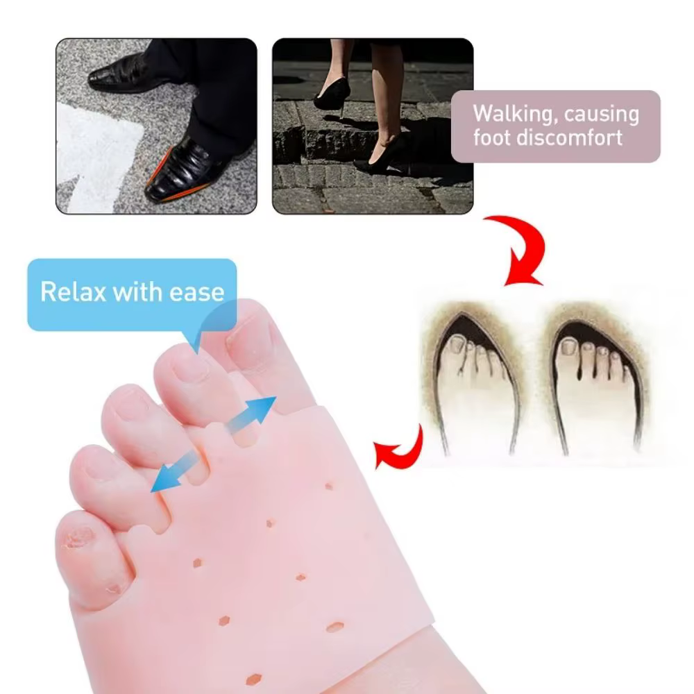 Coussinets séparateurs en silicone pour pieds