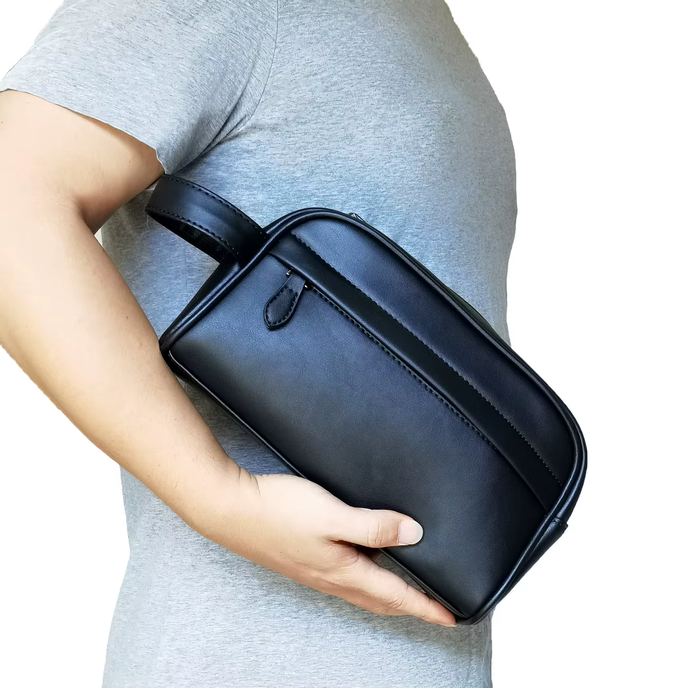 Sacs à main en cuir PU pour hommes, portefeuilles d'affaires, porte-carte de crédit, sac pour téléphone portable, petit sac à bracelet pour hommes, mes commandes