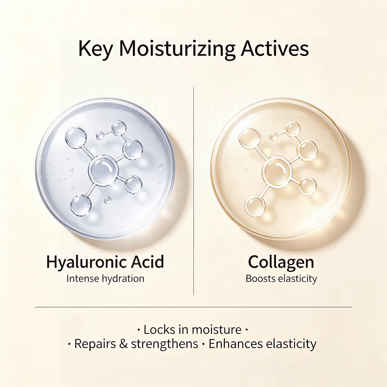 Masque capillaire au collagène et à l'acide hyaluronique 30g – Traitement revitalisant en profondeur pour cheveux secs