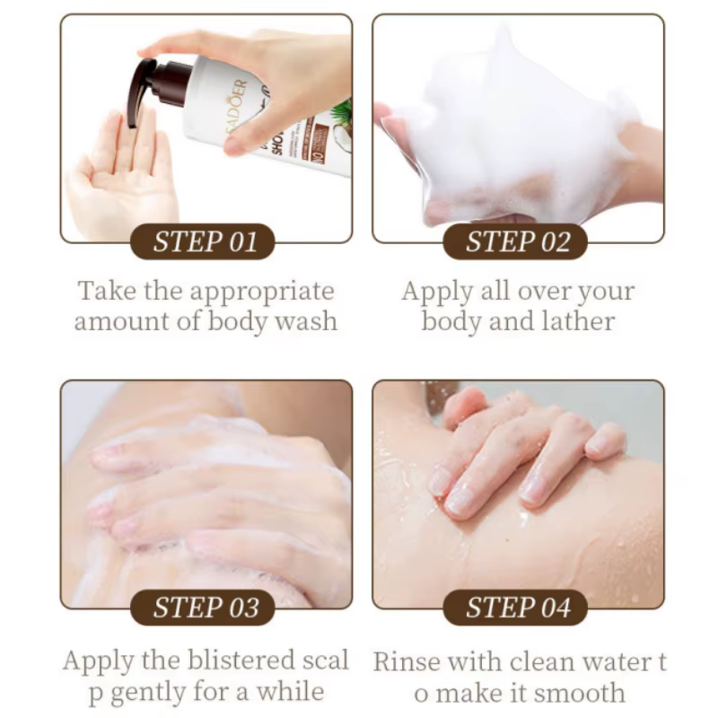 Gel douche doux à la noix de coco 400 ml