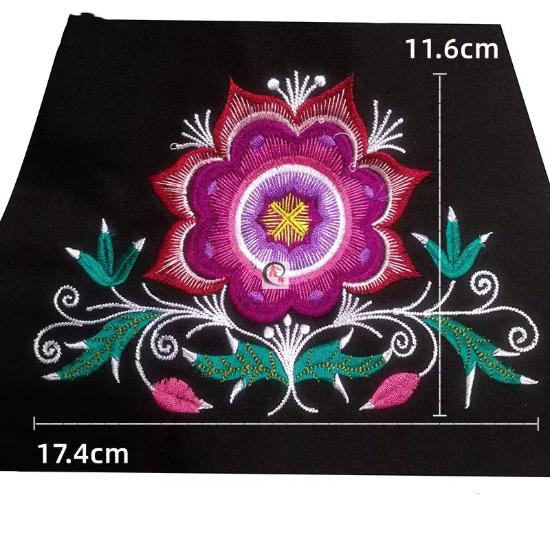 Patchs de broderie pour vêtements de bricolage, applique à coudre, patch fait main, 1 pièce