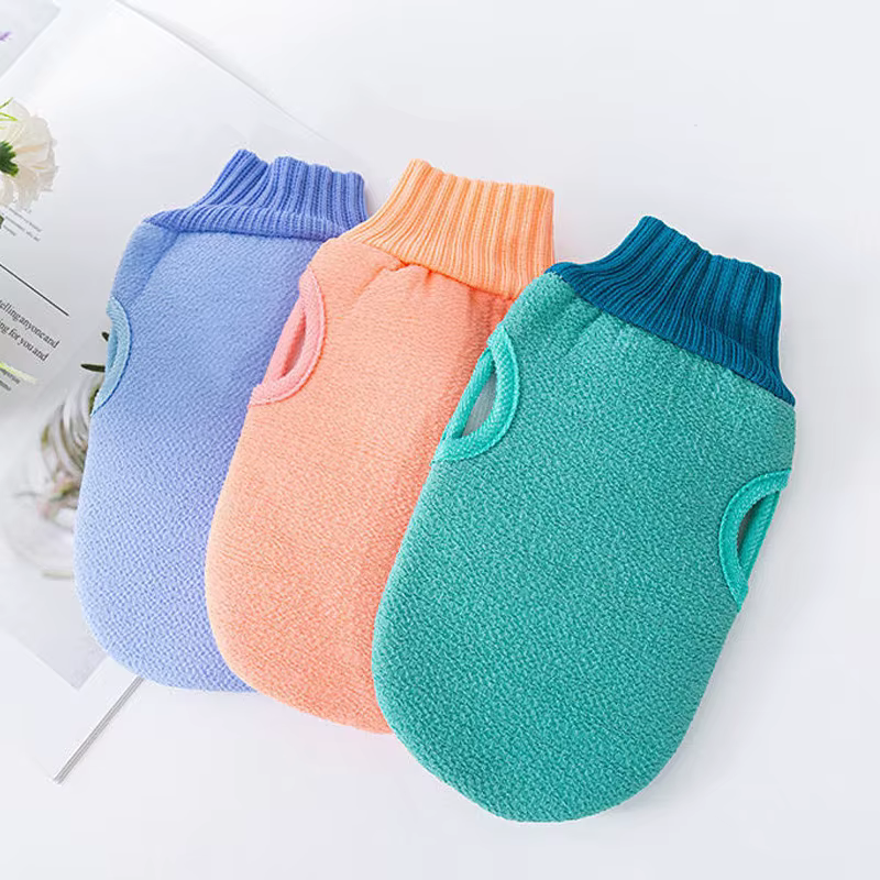 Gant exfoliant-gant exfoliant pour peau morte gants exfoliants de bain pour douche Spa Massage gommage corporel