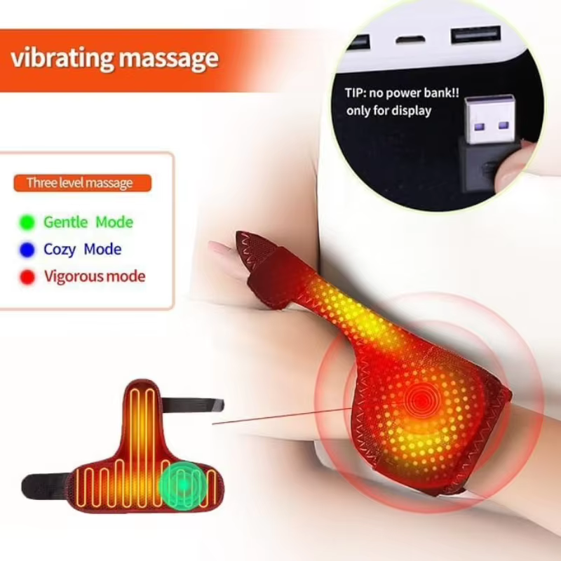 Support de massage chauffant pour poignet et doigts