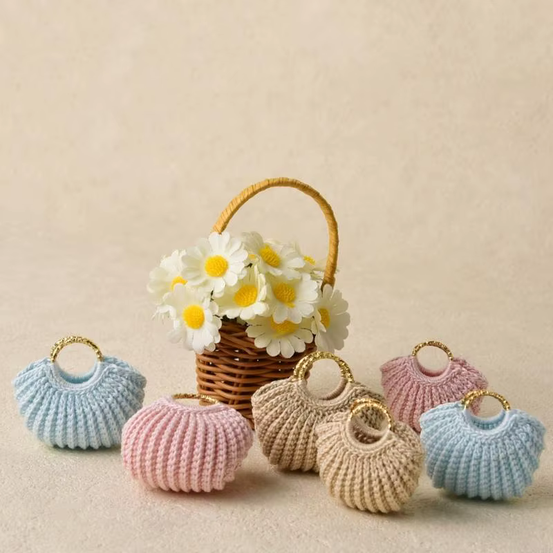 à main poupée en Crochet Miniature, accessoire pour le poupée, d'exposition à poignée arquée avec corps pour
