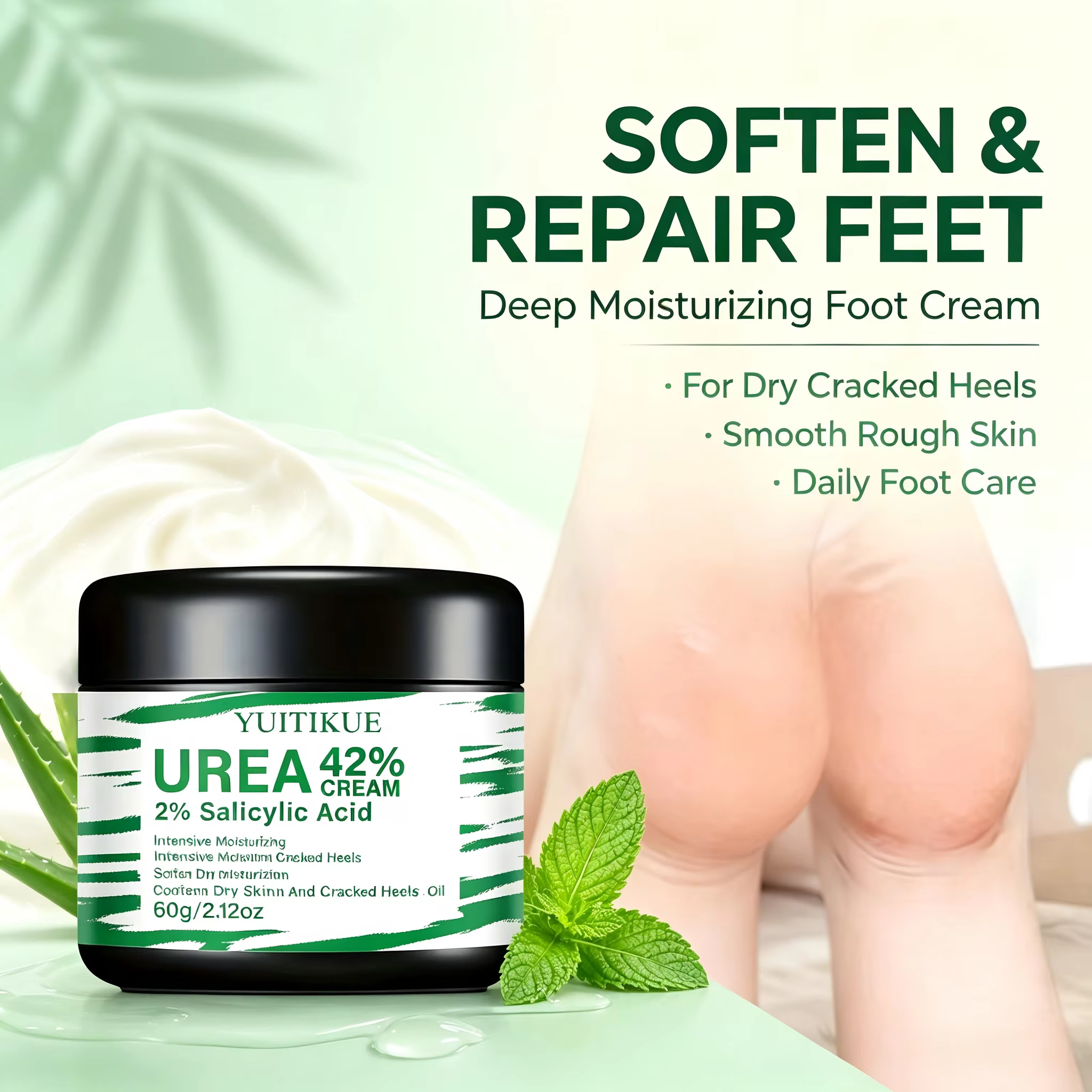 Crème pour les pieds YUITIKUE à 42% d'urée