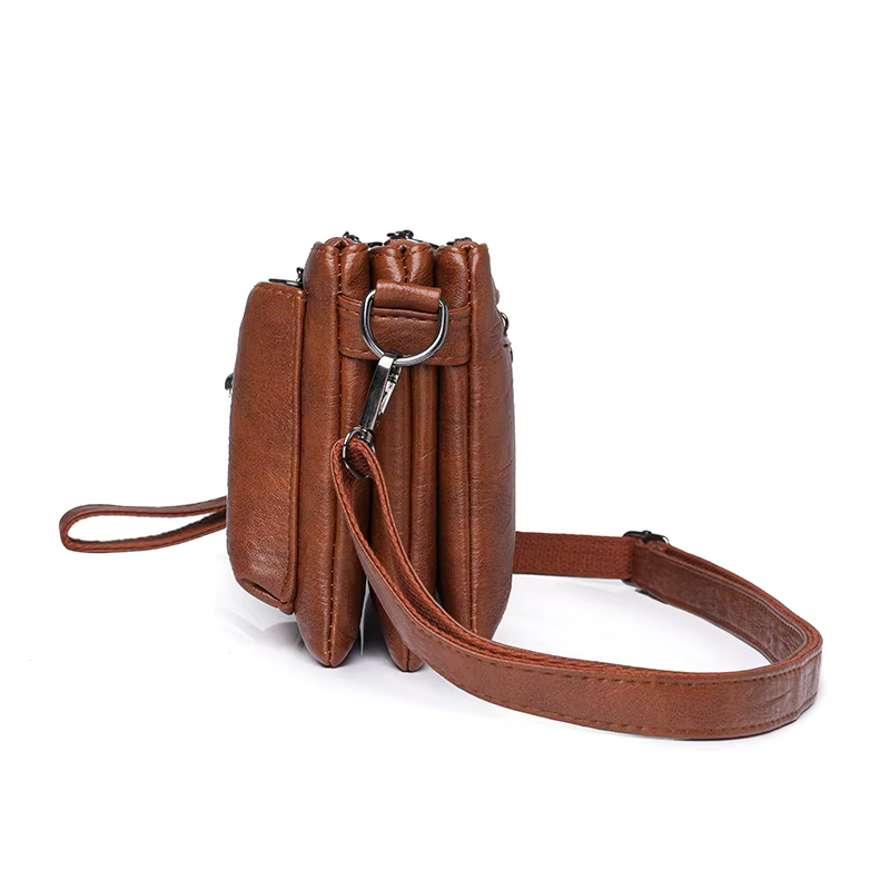 Sac à main multicouche en cuir souple pour femmes, nouvelle mode, sac pour maman moyenne et âgée, cent paires, épaule simple D, 2025