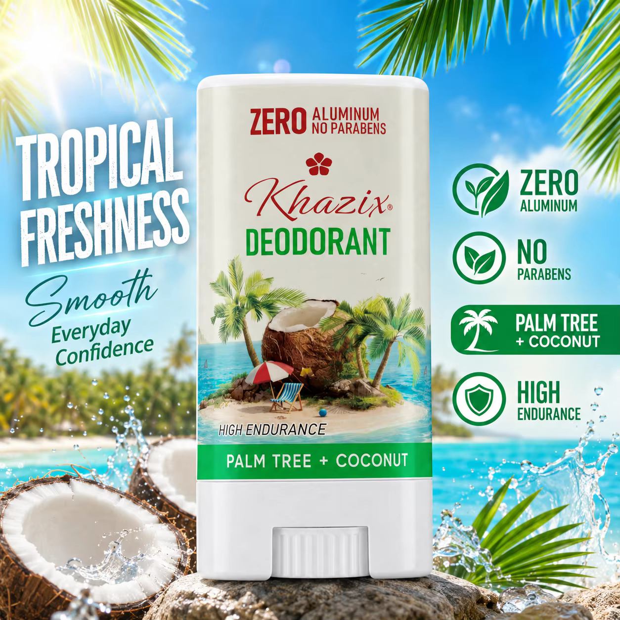 Déodorant en stick pour les aisselles | Formule anti-odeurs double action | Beurre de karité et huiles essentielles infusées | Fraîcheur douce et durable. Bo