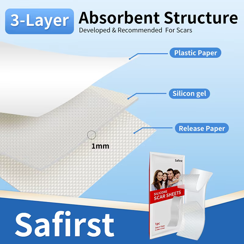 Patch de traitement en gel de silicone pour cicatrices