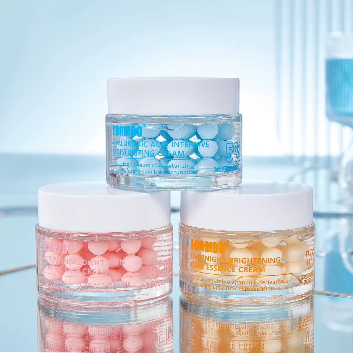 Crème hydratante pour le visage à base de protéines de collagène