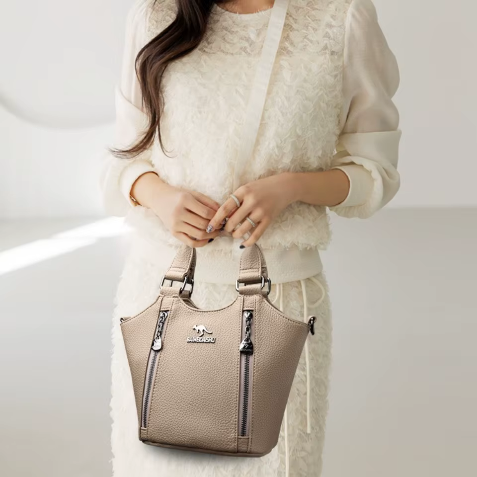 Sac seau de luxe en cuir souple de haute qualité pour femmes, sacs à main de créateur, sacs fourre-tout, sacs à bandoulière, pour le travail et le quotidien