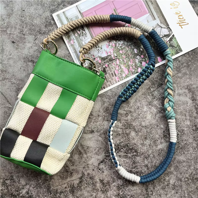Sangle de sac cordon fait à la main pour téléphone portable bandoulière porte-clés pour sacs lanière Premium sacs à main accessoires corde