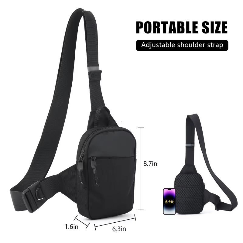 Mini sac bandoulière pour homme avec fermeture en acier inoxydable, anti-vol RFID, sac à bandoulière pour téléphone portable, sacs à main tendance 2026
