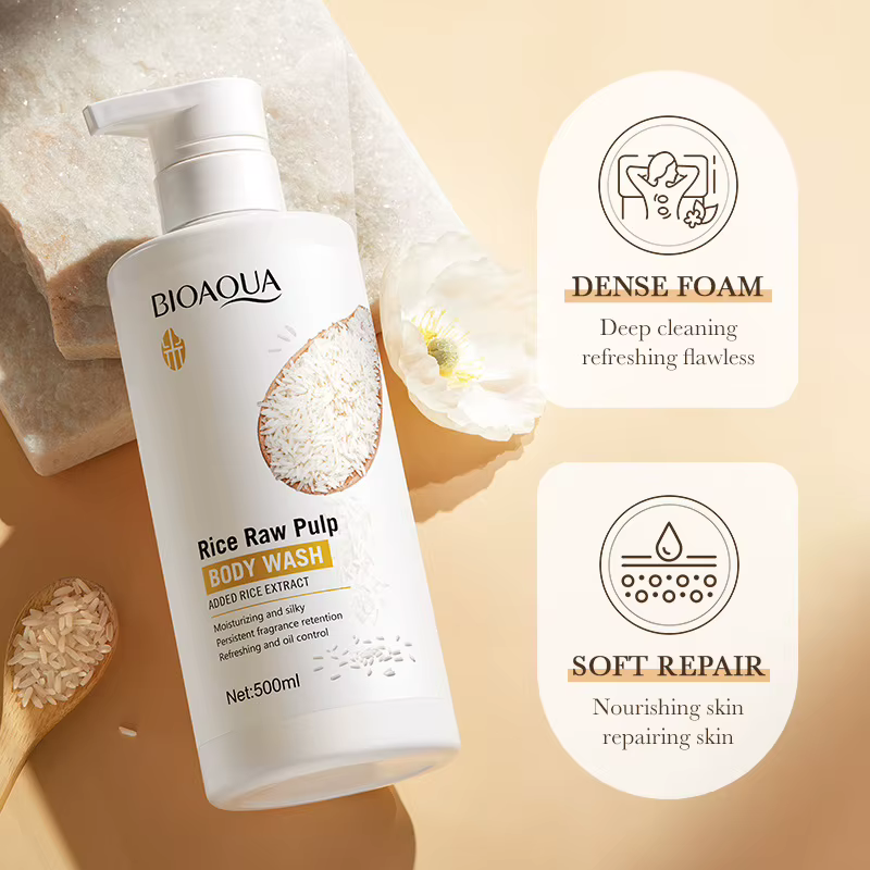 Gel douche au lait de riz