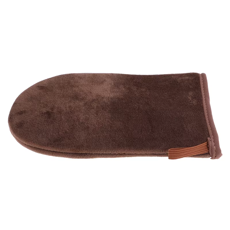 Applicateur réutilisable marron gants de bronzage crème Lotion Mousse gant de nettoyage du corps