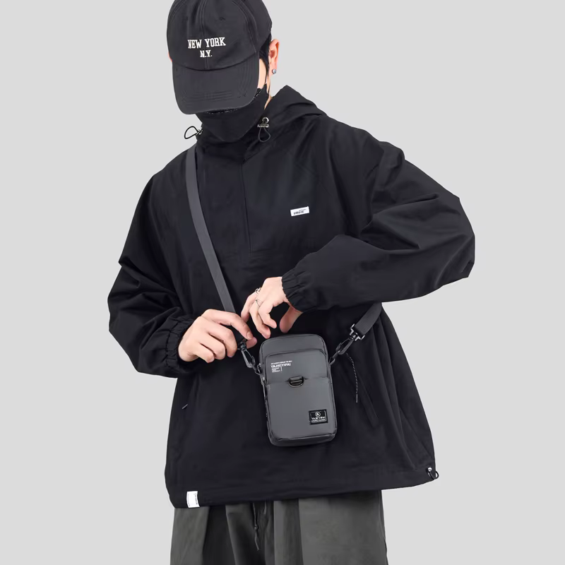 Portefeuille de sport rétro pour téléphone, sac initié, étui en poudre, ceinture, sac à main, porte-monnaie, porte-clés, petit sac d'argent