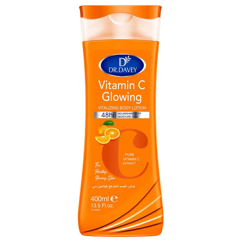 DR.DAVEY VITAMIN C body lotionGrande capacité400MLLotion corporelle hydratante et rafraîchissante Four Seasons