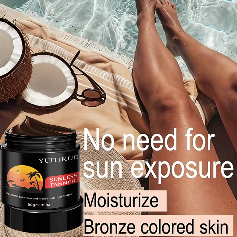 Crème autobronzante naturelle YUITIKUE - Facile à appliquer