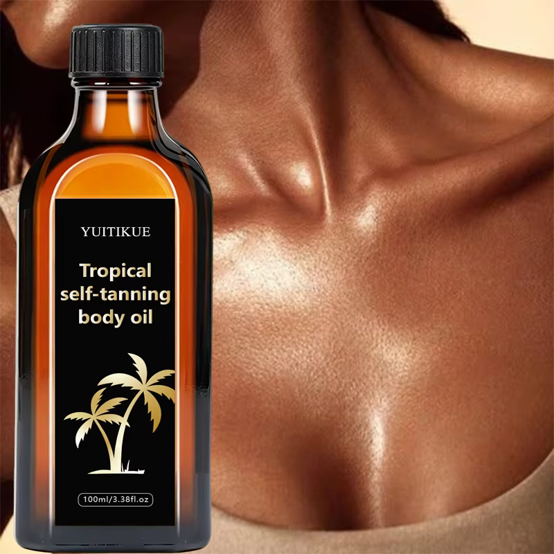 Huile Corporelle Auto-Bronzante Tropicale 100ml – Sans Soleil