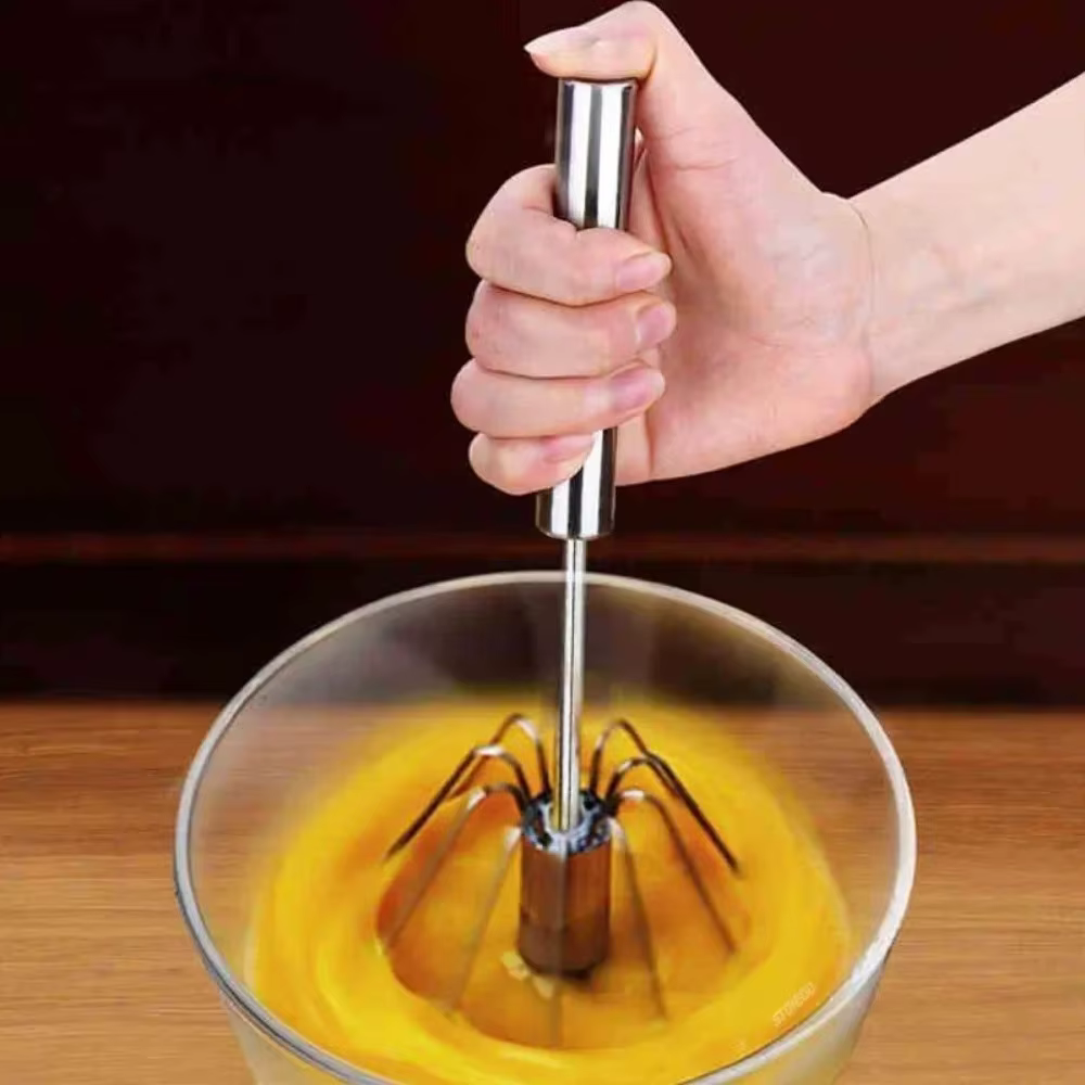 Mélangeur rotatif portatif mousseur à lait pour café fouet à oeufs manuel mélangeur Semi automatique cuisine cuisson outil de cuisson mélangeur à main