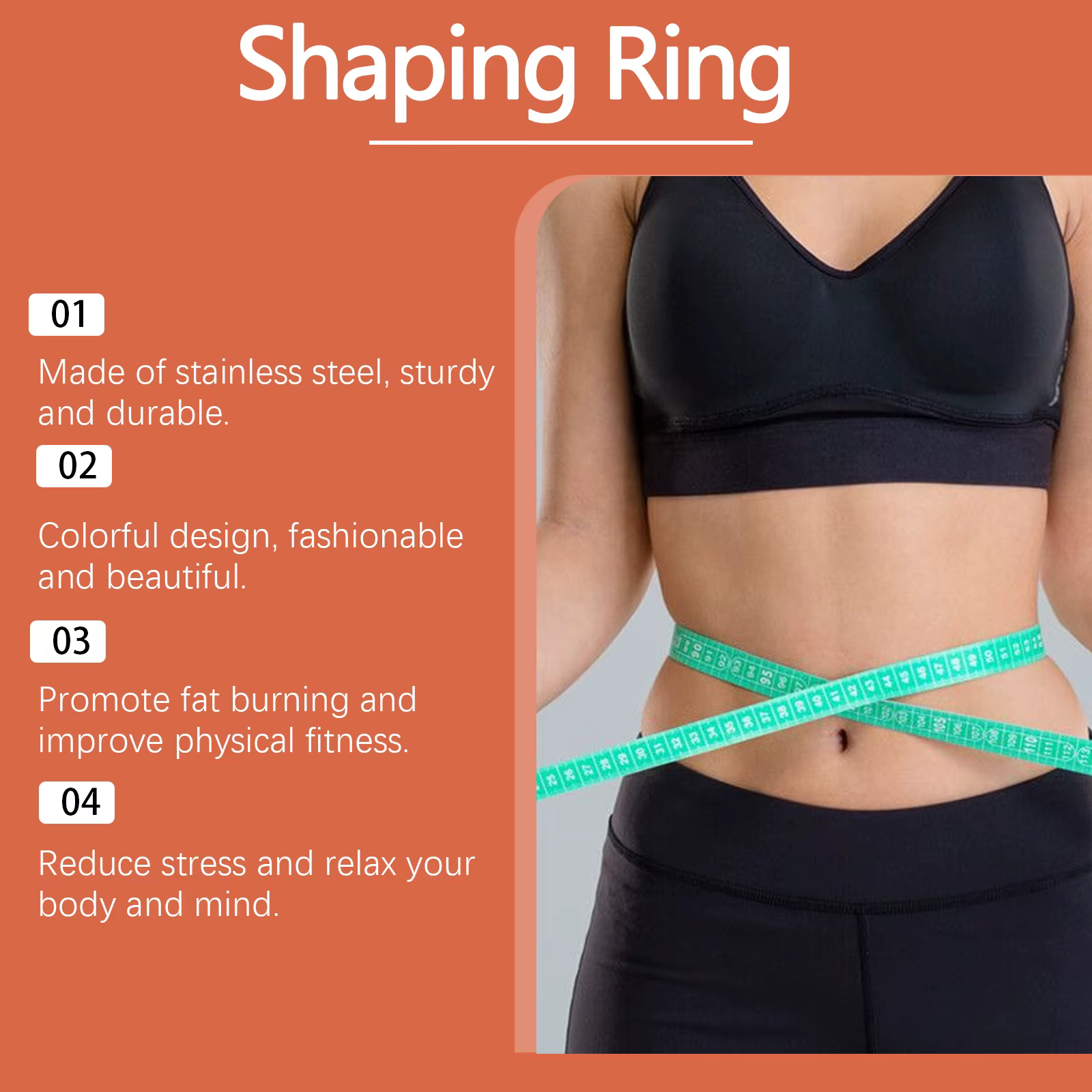 Anneau de perte de poids brûlant les graisses Fitness minceur corps Abdomen taille ventre contrôle Shaper favoriser la Circulation sanguine outil de soins de santé