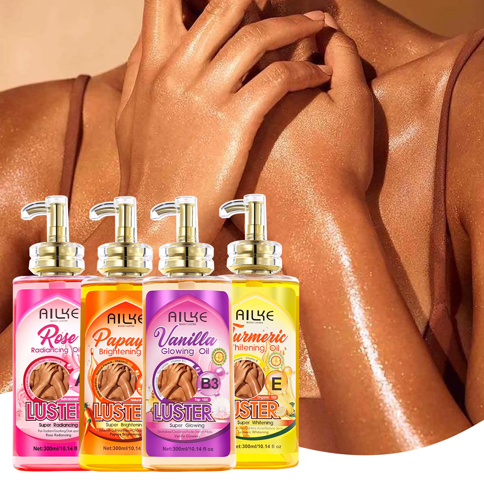 AILKE Huile corporelle blanchissante