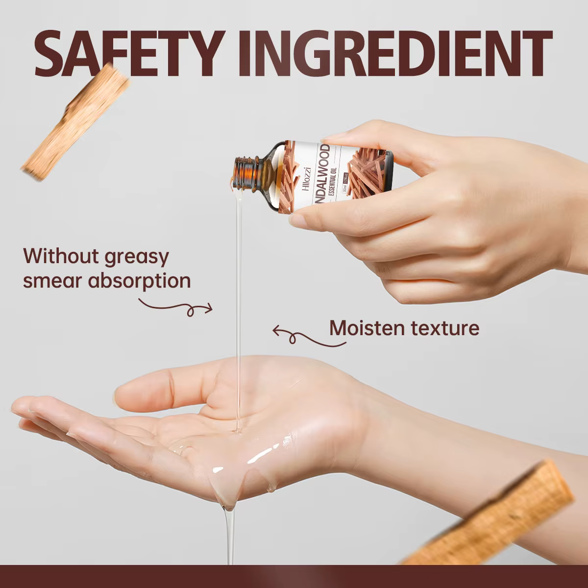 Huile essentielle de bois de santal adaptée au massage