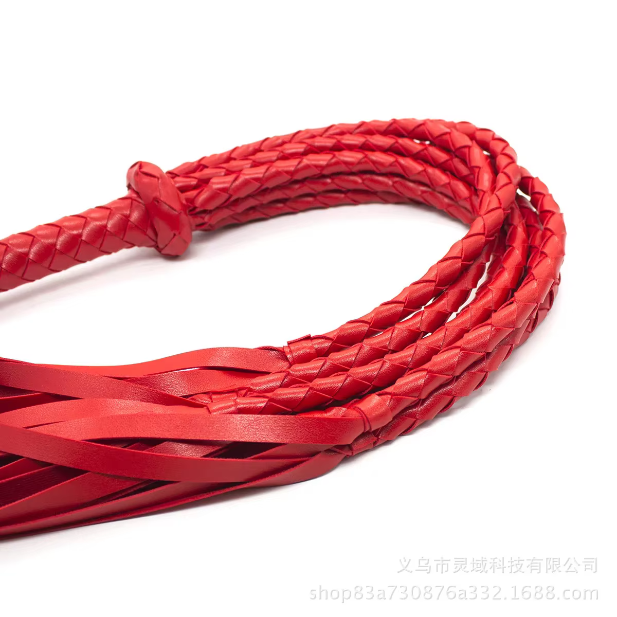 Fouet en cuir noir et rouge tressé avec poignée, fouet artisanal pour chevaux, fouet de course hippique, neuf
