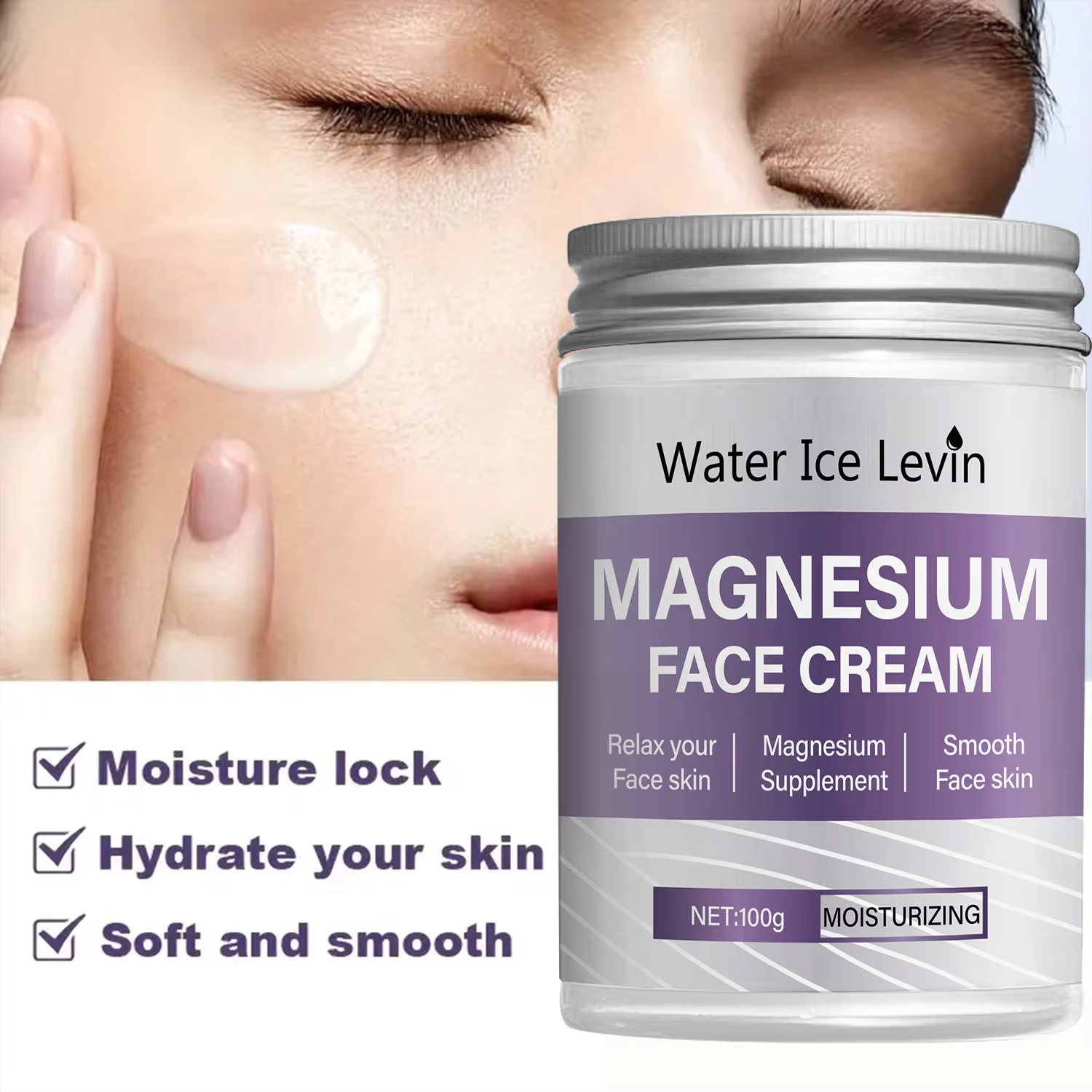 Crème pour le visage au magnésium