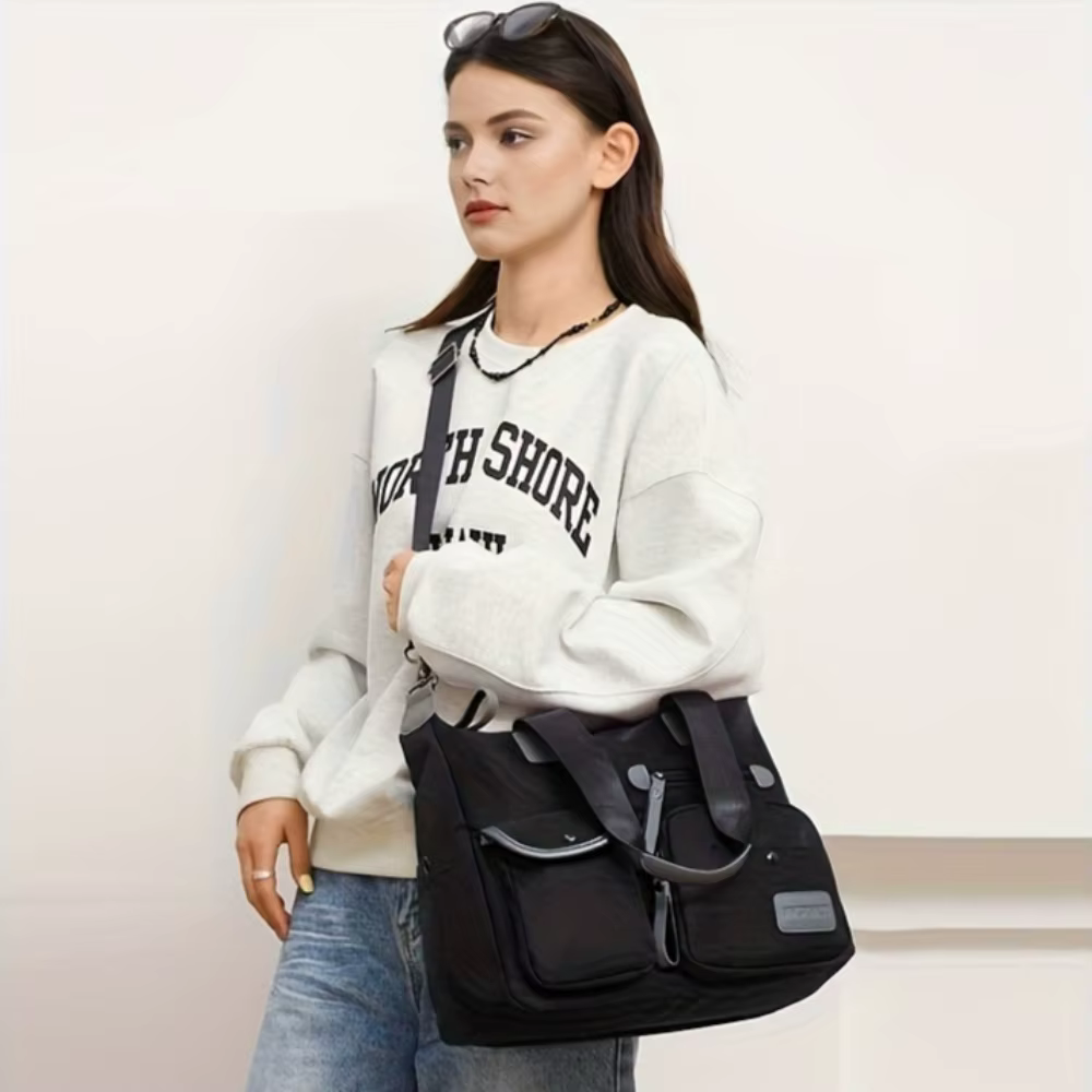Sac à main tendance de grande capacité, sac messager décontracté, idéal pour les voyages de week-end des femmes, sac de sport, sac de bureau professionnel
