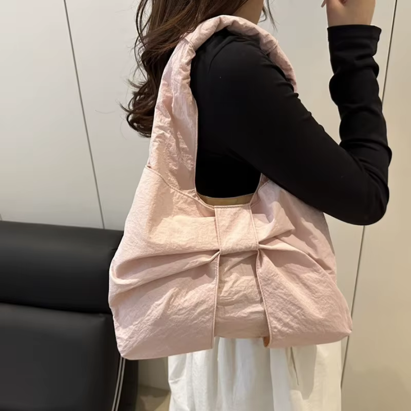 Sac à main chic à carreaux, sac à bandoulière avec nœud surdimensionné, sac sous le bras, sac fourre-tout en toile pour femme, sac à main décontracté pour les sorties