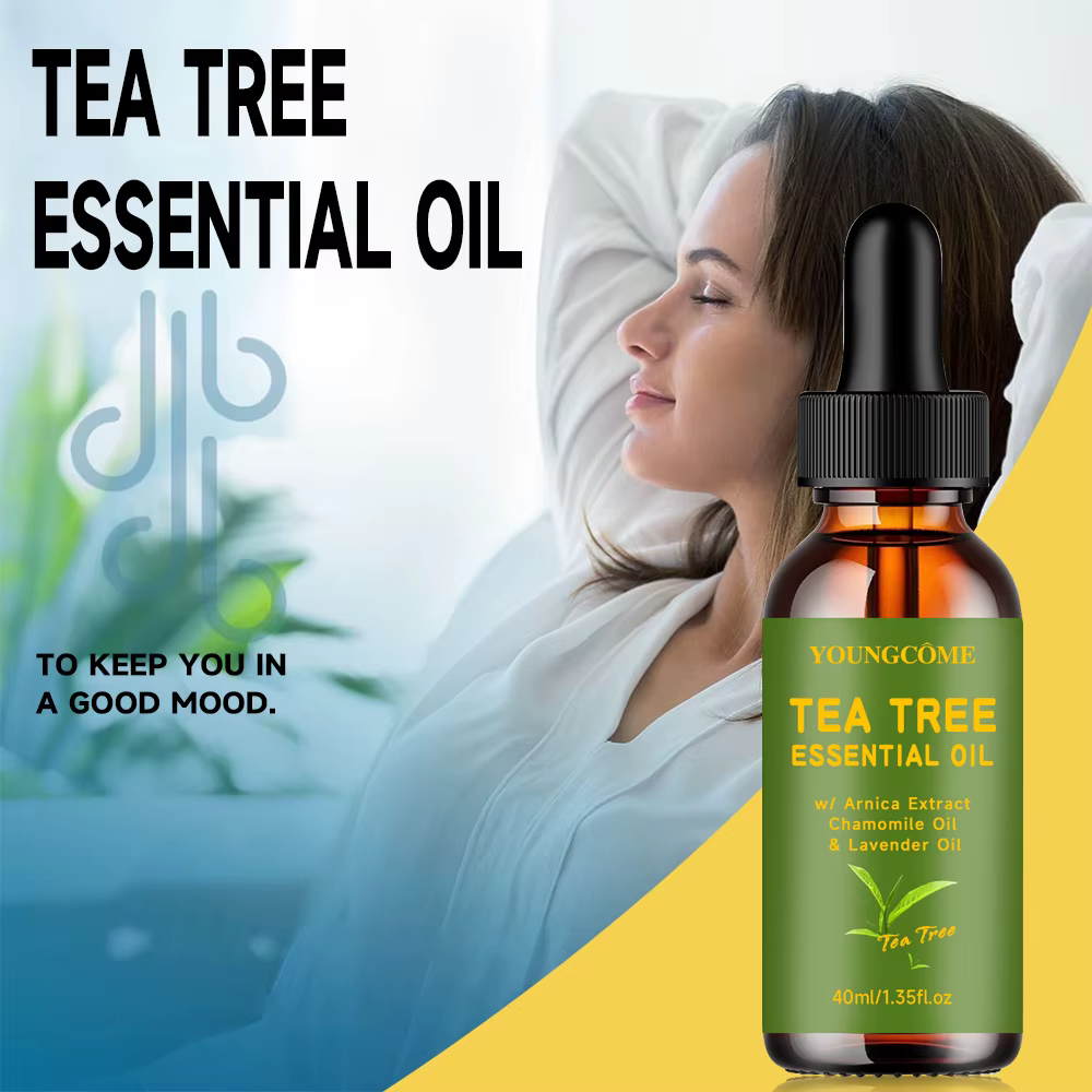 Huile essentielle d'arbre à thé pour soins de la peau