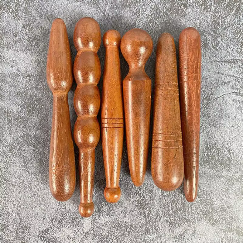 1 bâton de réflexologie en bois pour massage des pieds et des mains