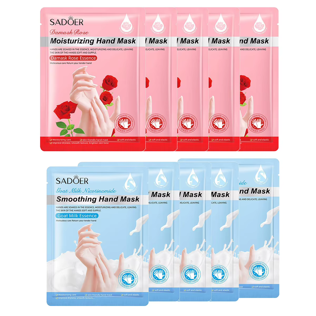 Gants de masque hydratant pour les mains