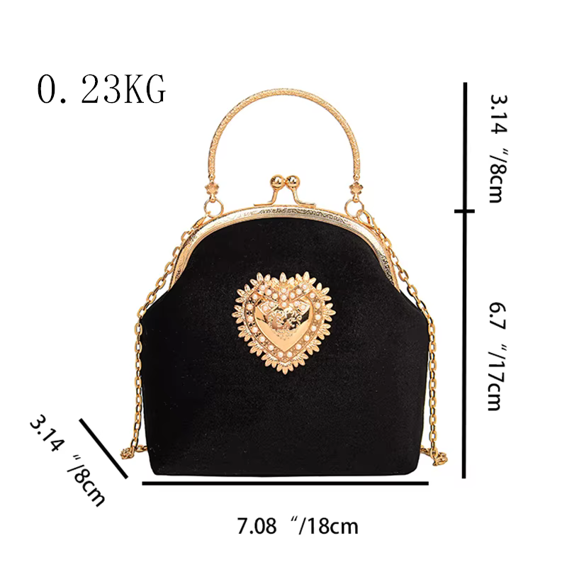 Sac à bandoulière en velours de luxe pour femmes, sacs de dîner de fête, mode dames élégantes formelles magnifiques, sac à main à usage quotidien