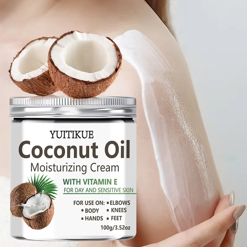 Crème hydratante à l'huile de coco YUITIKUE 100g