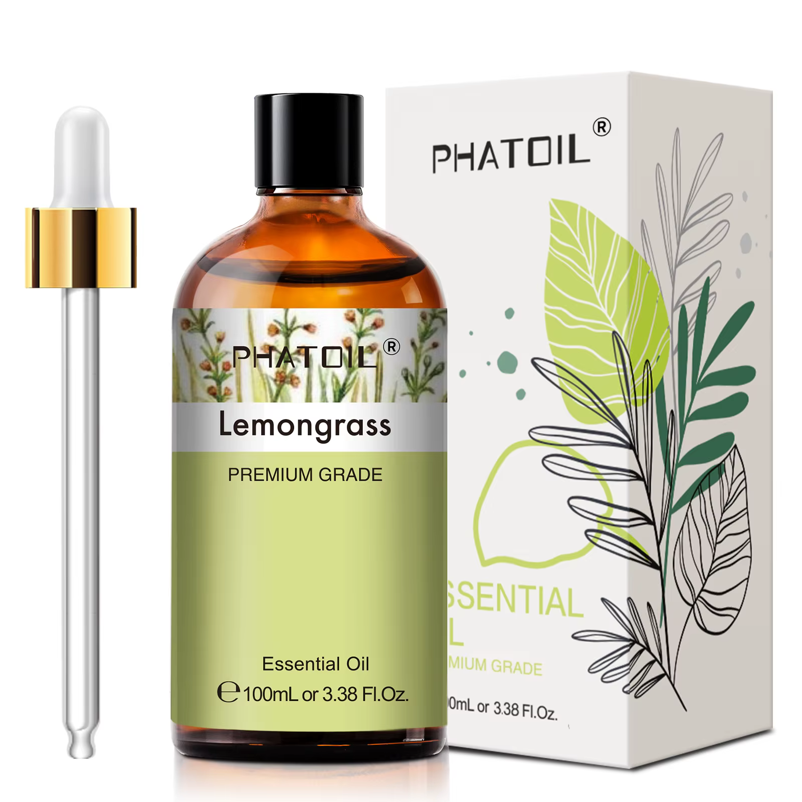 PHATOIL 100ml Huile essentielle d'aromathérapie végétale pour diffuseur