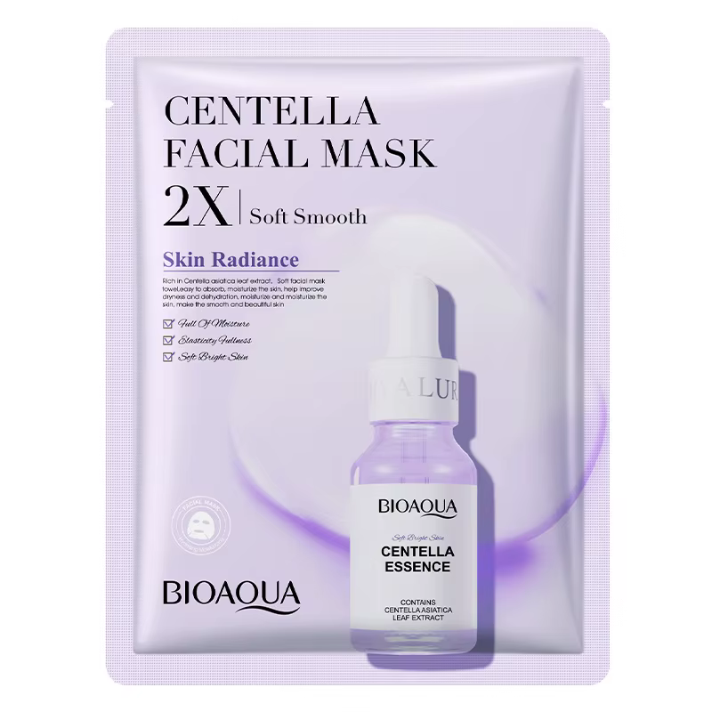 20 pièces BIOAQUA Centella collagène masque Facial VC hydratant rafraîchissant feuille masques acide hyaluronique