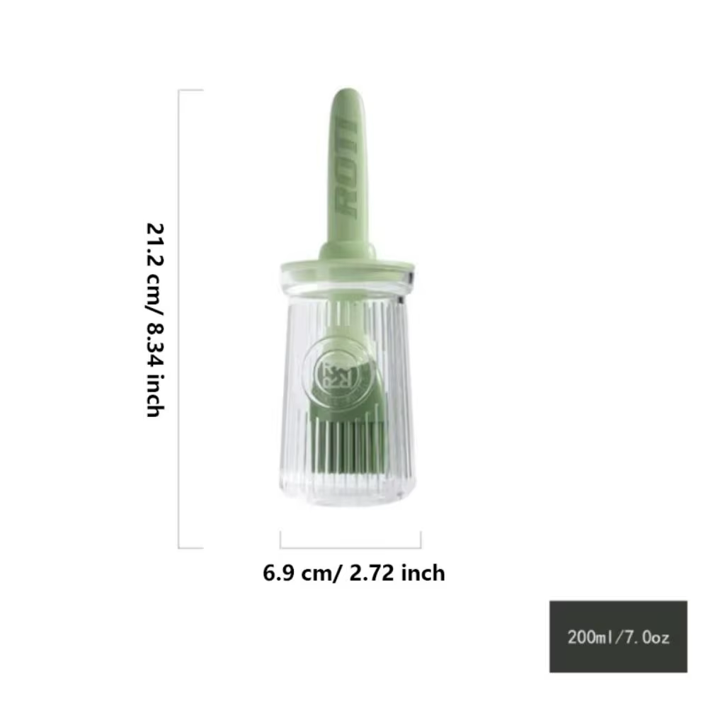 Brosse à huile pour barbecue 3 en 1, résistante à la chaleur, Type fendu, brosse d'application de Sauce, outil de cuisson en Silicone, bouteille distributrice d'huile avec brosse