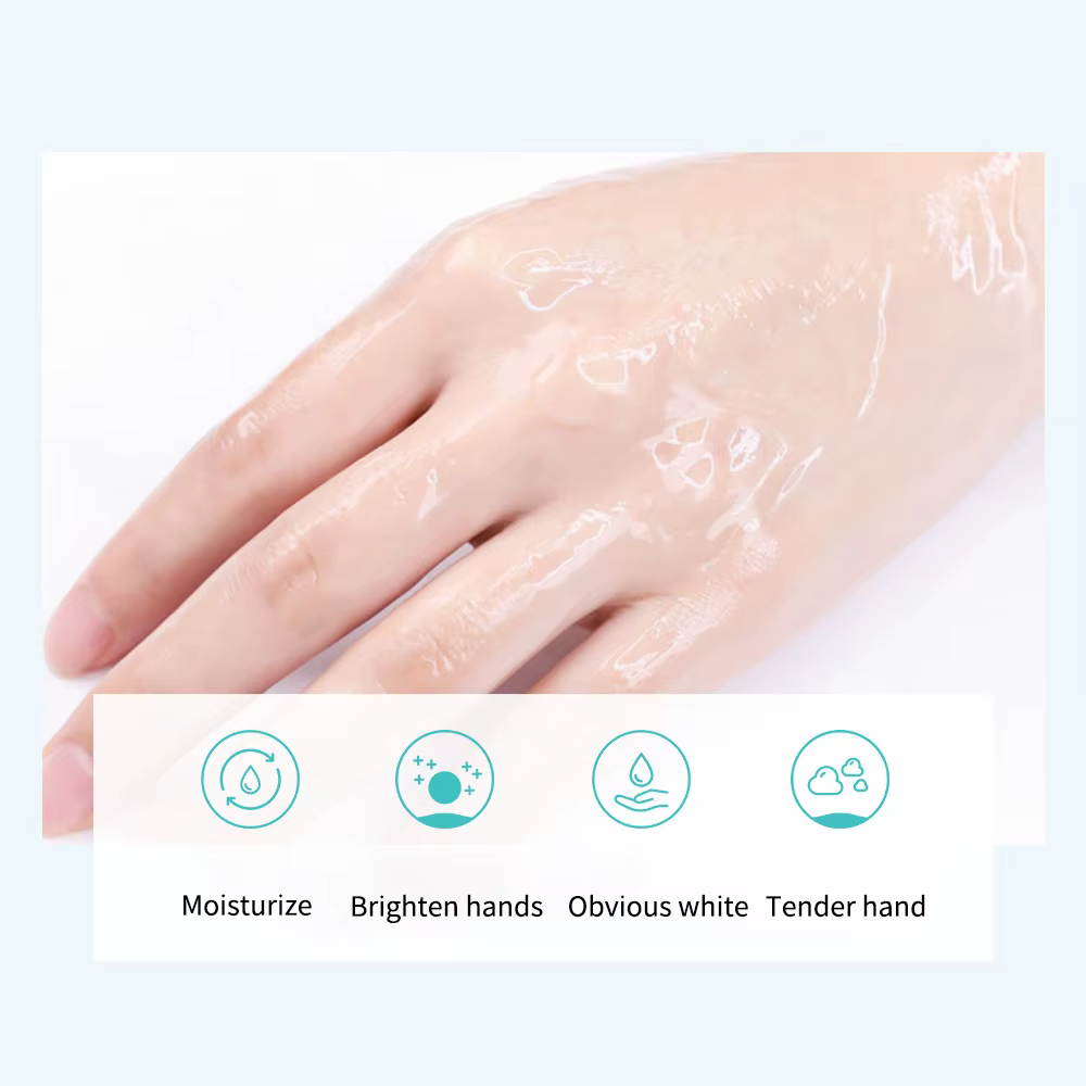 Masque pour les mains au lait de chèvre